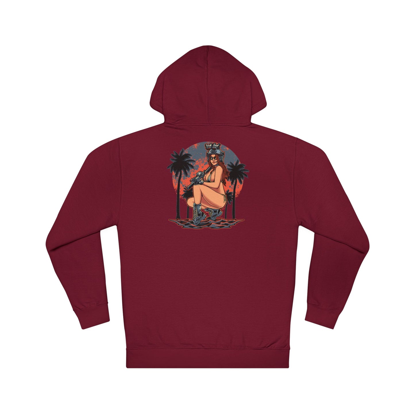 Gun Girl Beach Hoodie