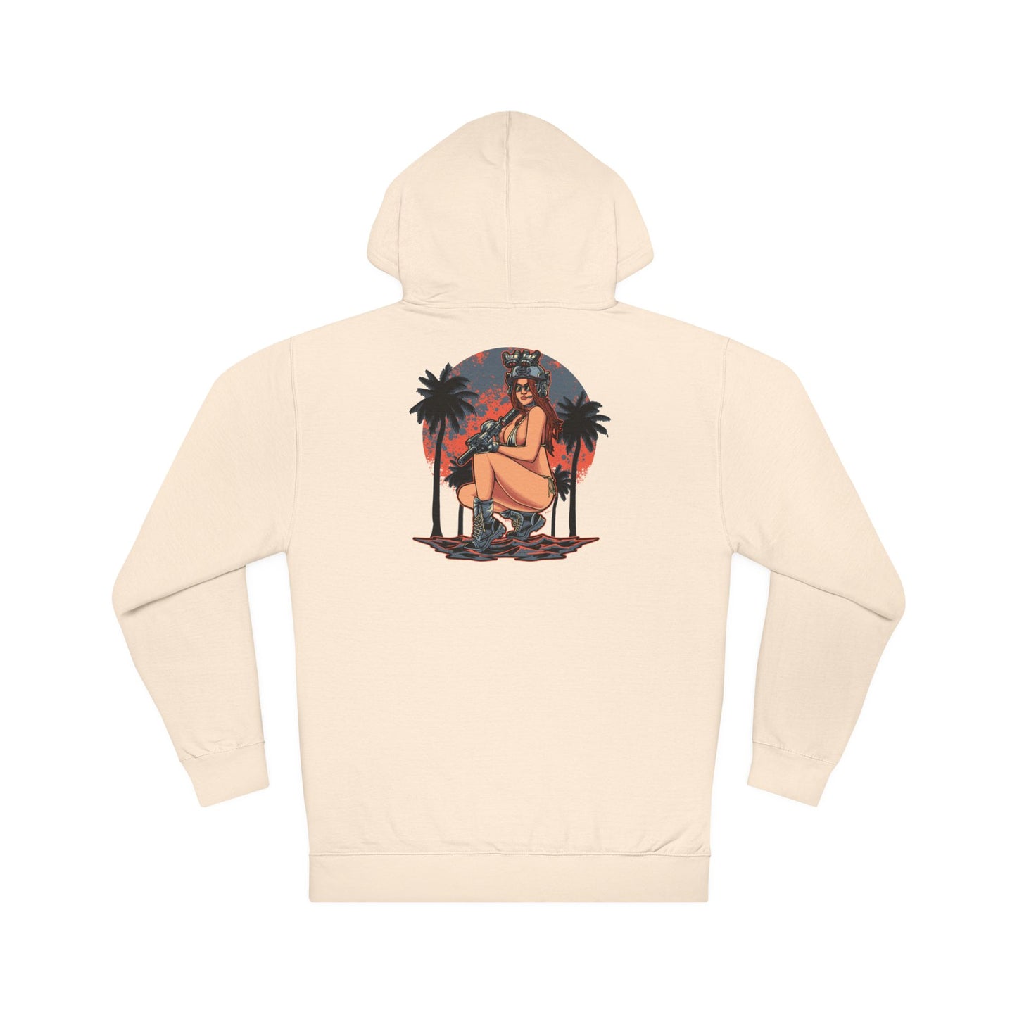 Gun Girl Beach Hoodie