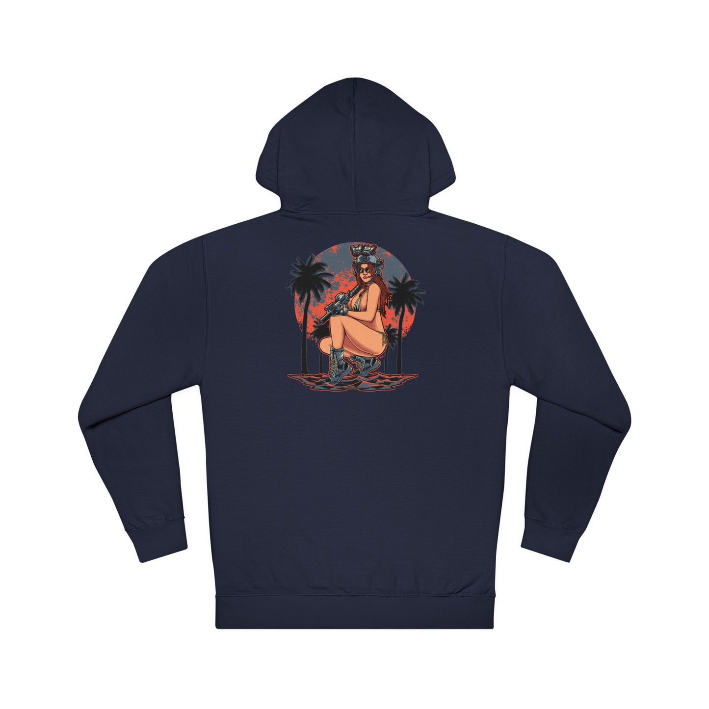 Gun Girl Beach Hoodie