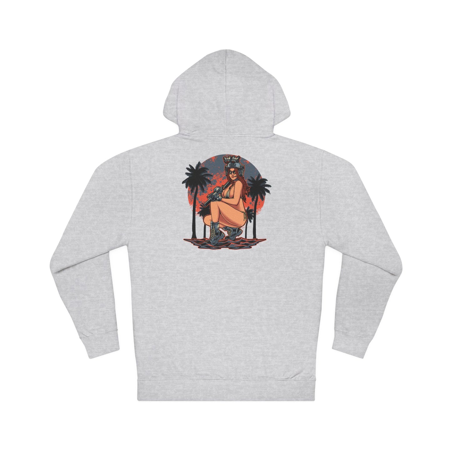 Gun Girl Beach Hoodie