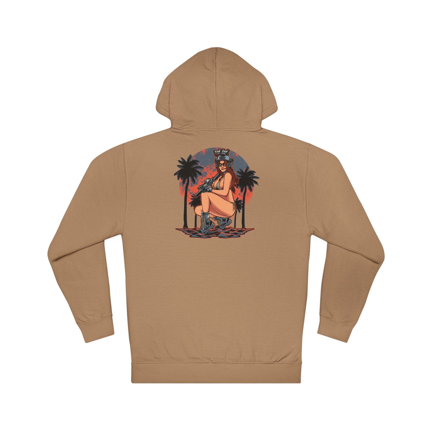Gun Girl Beach Hoodie
