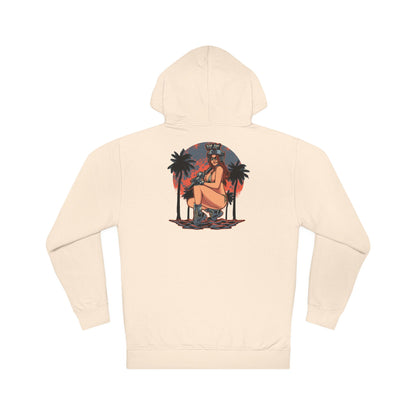 Gun Girl Beach Hoodie