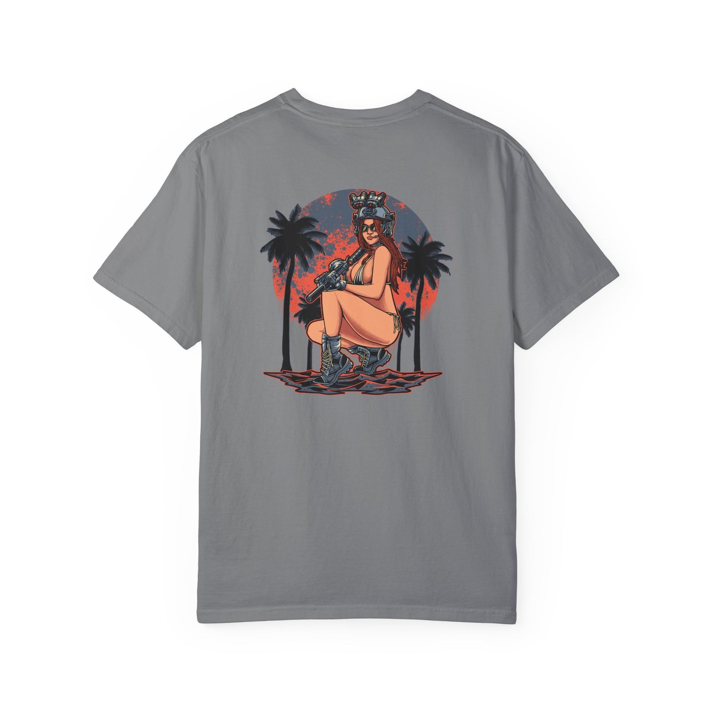 Gun Girl Beach T-Shirt