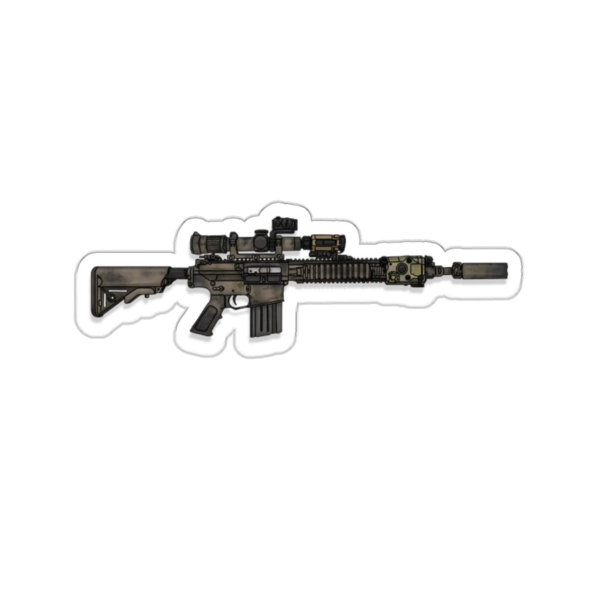 SR-25 w/ RH25 Thermal by @tacticool_Doodles Slap