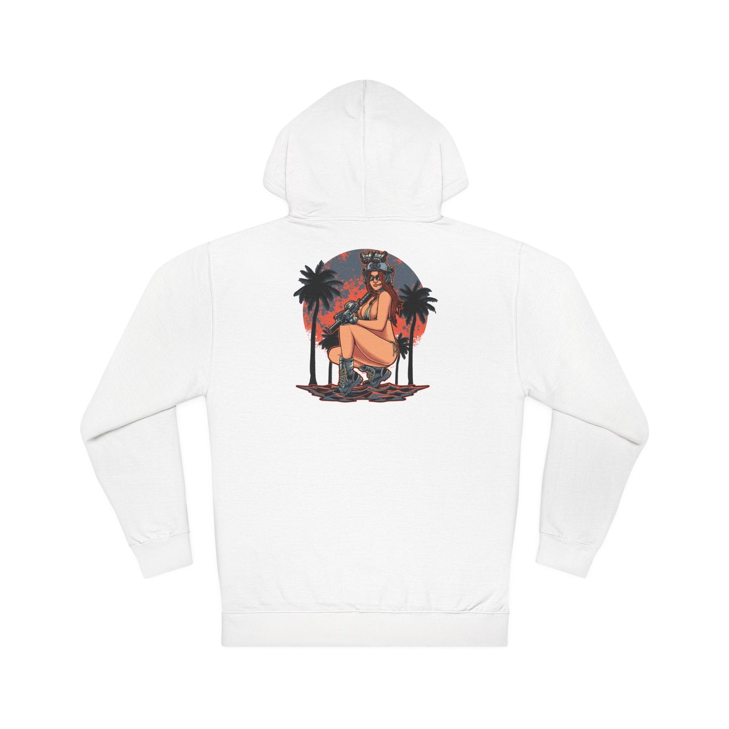 Gun Girl Beach Hoodie