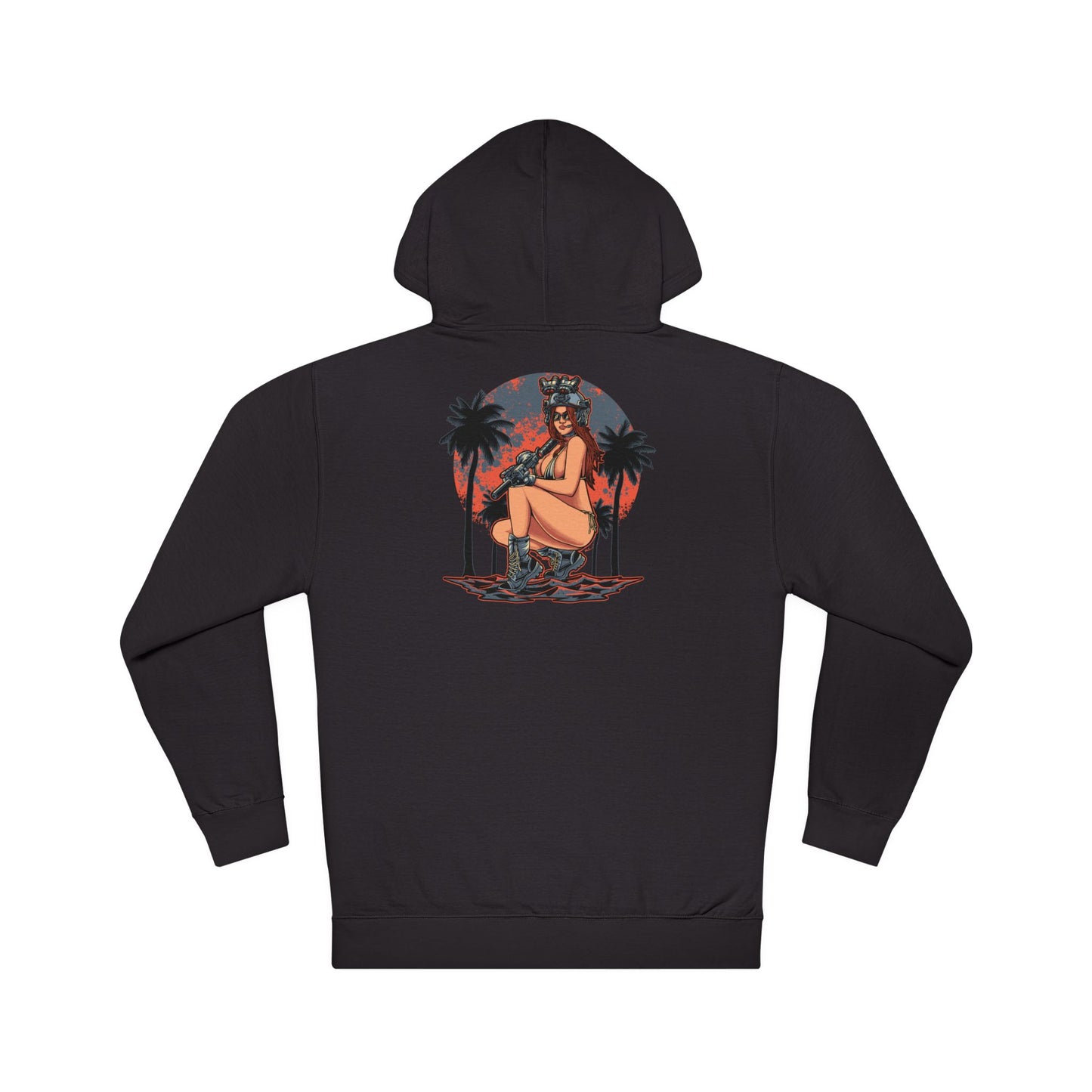 Gun Girl Beach Hoodie