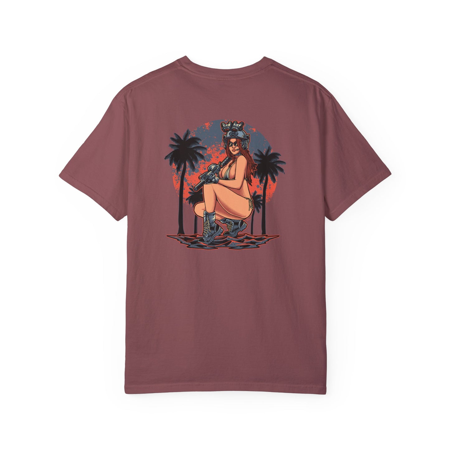 Gun Girl Beach T-Shirt