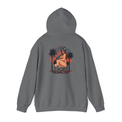 Gun Girl Beach Hoodie