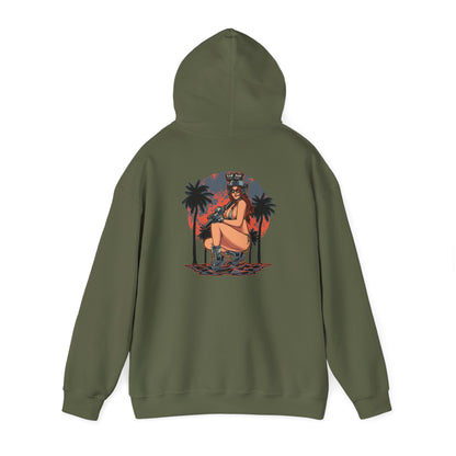 Gun Girl Beach Hoodie