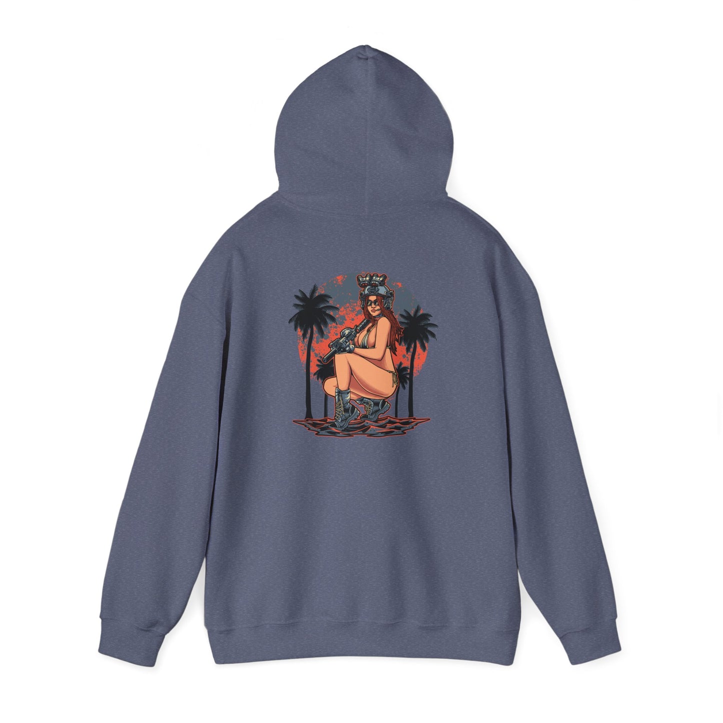 Gun Girl Beach Hoodie