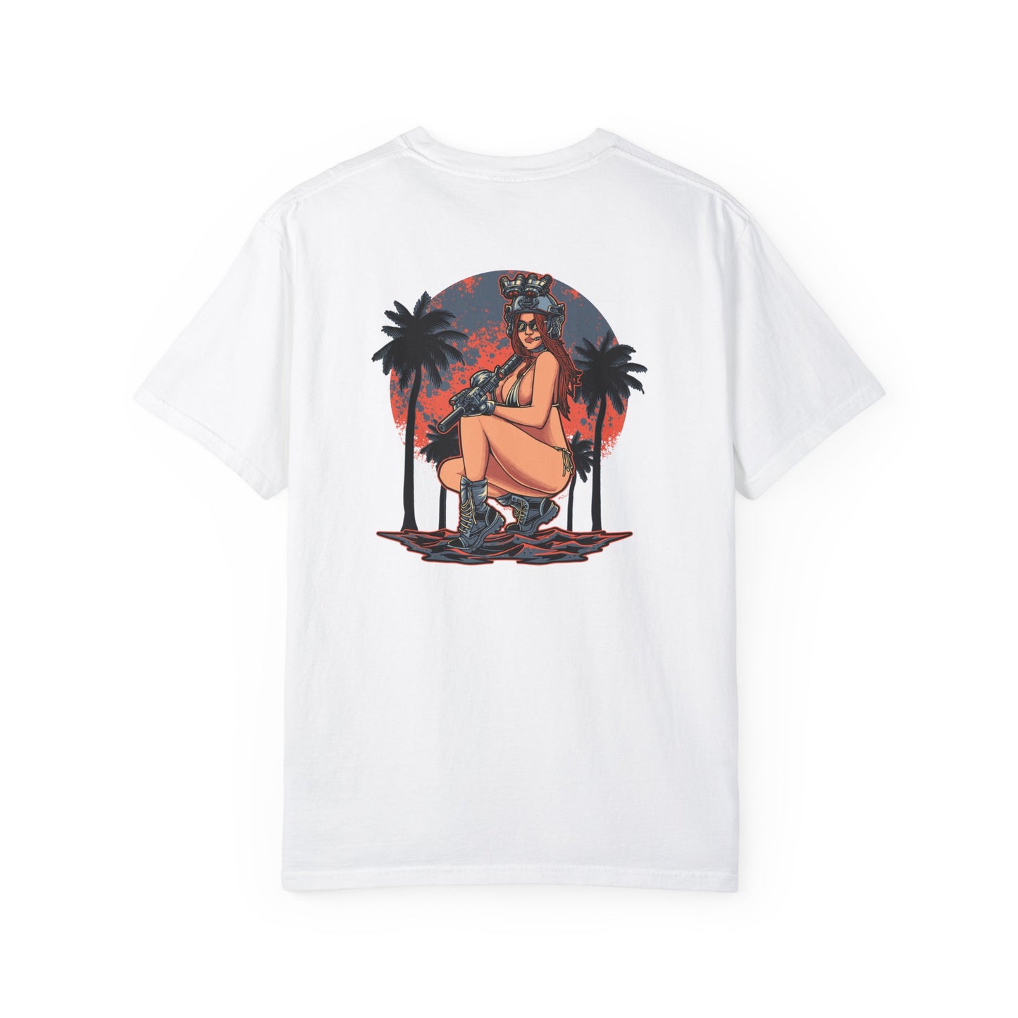 Gun Girl Beach T-Shirt