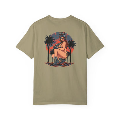 Gun Girl Beach T-Shirt