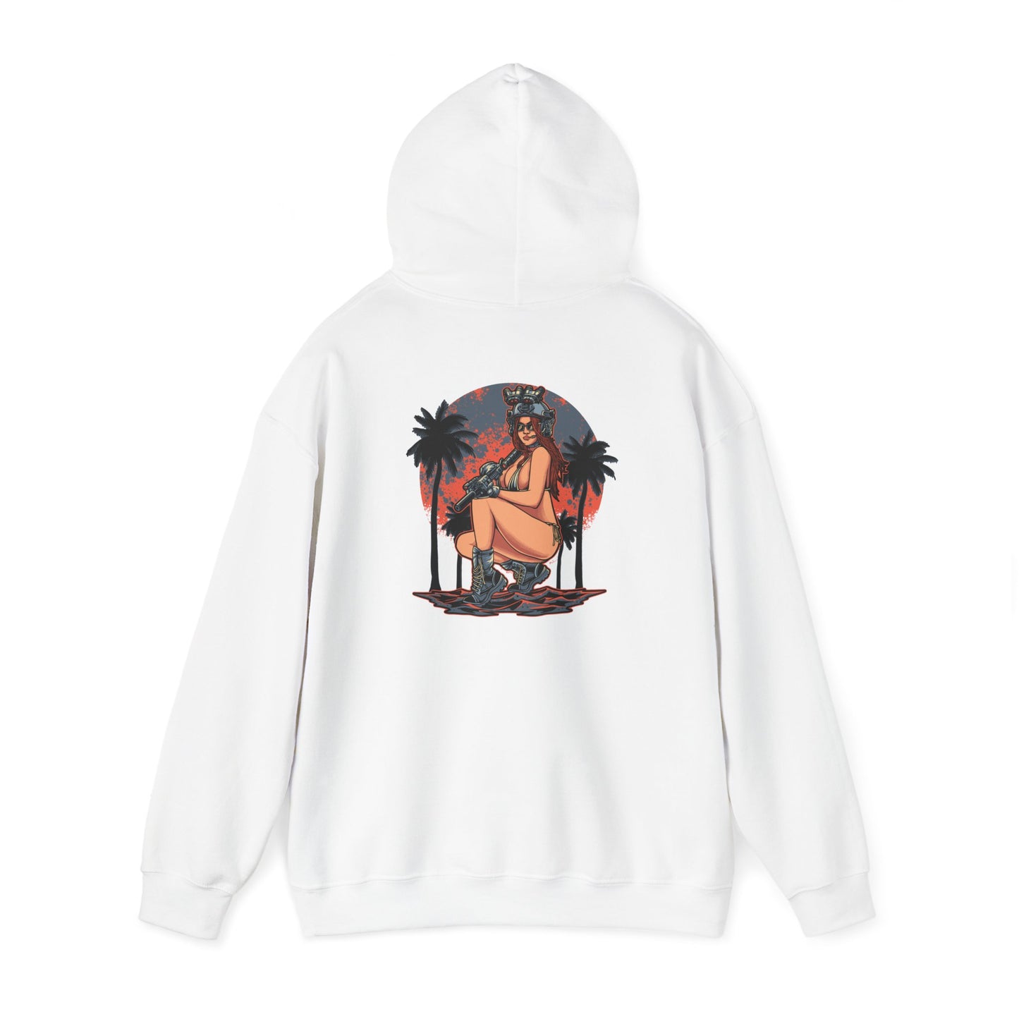 Gun Girl Beach Hoodie